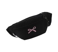 ZYHARUKO Sac à bandoulière compact orné de nœuds - Bandoulière réglable - Design léger - Pour les voyages en plein air - Sac à bandoulière essentiel, Noir , One Size