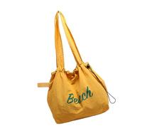 ZYHARUKO Sac à bandoulière multifonction en toile avec impression de lettres pour tous les jours, sac à main de grande capacité, sac à main sous les aisselles, sac à main de grande capacité, jaune