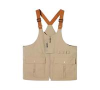 ZYHARUKO Sac à bandoulière multifonctionnel pour vêtements de travail, gilet en polyester, grande capacité, rangement quotidien, gilet pour escalade, gilet multifonction, multicolore, Large