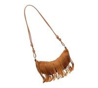 ZYHARUKO Sac à main à bandoulière en forme de croissant pour femme avec sangle réglable, marron, One Size