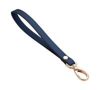 ZYHARUKO Sangles de sac à main en polyuréthane avec poignée en corde - Accessoire de bricolage - Dragonne pour sac à main, portefeuille, pochettes, porte-clés, bleu marine, One Size