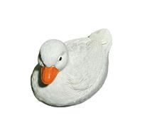 ZYHARUKO Statue de canard flottante en résine authentique pour l'extérieur dans divers environnements tels que jardins et bassins d'eau