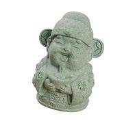 ZYHARUKO Statue de dieu chinois de la richesse en grès - Figurine de prospérité - Décoration pour la maison et le bureau - Figurine miniature