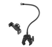 ZYHARUKO Support de téléphone flexible rotatif et poignée en métal pour appareils de 1,4 m, salle de sport, étude, station de travail, utilisation multi-scénario, support de téléphone