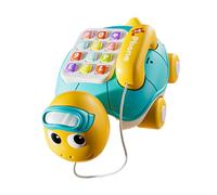 ZYHARUKO Téléphone d'apprentissage musical pour enfants de 1 à 3 ans - Encourage le développement du langage - Jouet de communication préscolaire anti-chute