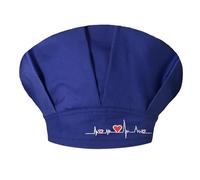 ZYHARUKO Turban réutilisable pour infirmières, médecins, soins médicaux, turban brodé, chapeau de perte de cheveux pour patients cancéreux, turban unisexe, Royal BL brodé, taille unique