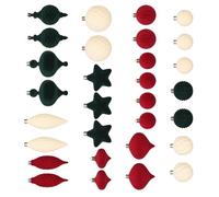 ZYHARUKO Velutinous Christmas Decoration Collection Impregnable Unique Plan Holiday Party Deck Set Velutinous Sphère Set