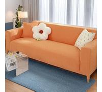 ZYHBBGXFC-XM Housse de canapé 1, 2, 3, 4 ou 5 Places, en Velours épais, de Luxe, de Couleur Unie, Extensible, for Fauteuil inclinable(Orange,2-Seat 145-185cm)