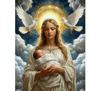 ZYHDK 1000 Pièces ,Irregular Puzzle ,Puzzle Artistique ,The Madonna Painting ,for Jouets Éducatifs pour Adultes ,Jeu De Mémoire pour Personnes Âgées Xd118Yk