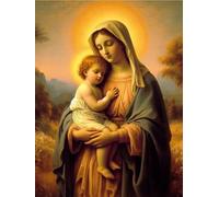 ZYHDK 1000 Pièces Puzzle Artistique ，Irregularity Puzzle ，Jesus The Madonna Marys Oil Painting ，Jouets Personnalisés pour Adultes ，Elderly Jeux De Mémoire Et De Cognition Gifts Xd368Yk