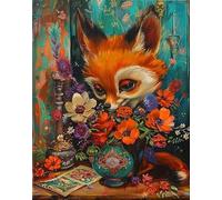 ZYHDK 1000 Pièces Puzzle - Puzzle d'art Irréguliers - Colorful Affiches - Animals and Flowers - for Jouets Éducatifs pour Adultes Et Familles - Jz55Ap