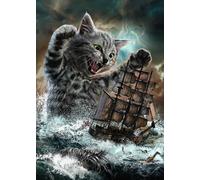 ZYHDK 1500 Pièces - Affiche - Difficult Puzzle - Gifts - Abstract Animals Cat Dog Art Photos - Jeux De Réduction du Stress en Famille - Adults Challenge Touys - Yz227Wk