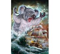 ZYHDK 1500 Pièces - Affiche - Difficult Puzzle - Gifts - Abstract Animals Cat Dog Art Photos - Jeux De Réduction du Stress en Famille - Adults Challenge Touys - Yz224Wk