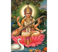 ZYHDK 1500 Pièces ,Affiche ,Puzzle Difficile ,Gifts ,Imagé ,India Saraswatis Art Painting ,Jeux De Mémoire Et De Cognition pour Les Personnes Âgées ,Décoration D'Intérieur,Rh70Mo