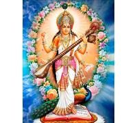 ZYHDK 1500 Pièces ,Affiche ,Puzzle Difficile ,Gifts ,Imagé ,India Saraswatis Art Painting ,Jeux De Mémoire Et De Cognition pour Les Personnes Âgées ,Décoration D'Intérieur,Rh68Mo