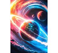 ZYHDK 1500 Pièces ,Coloré Fun Puzzle ,Affiche ,Gifts ,Abstract Picture of The Universes ,Jeux De Réduction du Stress en Famille ,Jouets De Défi pour Adultes - Zy228Zk