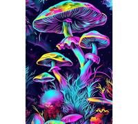 ZYHDK 1500 Pièces ，Coloré Fun Puzzle ，Photos ，Gifts ，Psychedelic Mushrooms Abstract Painting ，Jeux De Défis pour Enfants ，Jouet De Décompression pour Adultes - Zy140Zk