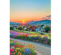 ZYHDK 1500 Pièces ，Colorful Puzzle ，Photos ，Gifts ，Countrysides Scenery ，Jeux De Réduction du Stress en Famille ，Décoration Murale - Kz142Dw