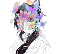 ZYHDK 1500 Pièces ，Colorful Puzzles ，Photos ，Gifts ，Japanese Animes Demons Kochou Shinobus Affiche ，Jouets Éducatifs pour Enfants ，Jeux De Mémoire Et De Cognition - Xw258Zk