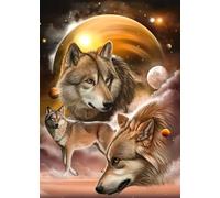 ZYHDK 1500 Pièces ,Difficult Puzzle ,Gifts ,Affiche ,Wolfss Abstract Art Photos ,Décoration D'Intérieur ,Jouets De Défi Personnalisés pour Adultes - Kz332Dw