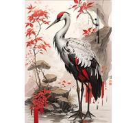 ZYHDK 1500 Pièces ，Irregular Puzzle ，Affiche ，Gifts ，Japanese Style Cranes Art Painting ，Jeux Alzheimer pour Adultes ，Décoration D'Intérieur, Wx02Zk