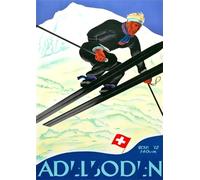 ZYHDK 1500 Pièces ，Photos ，Difficult Puzzle ，Gifts ，Colorful ，Vintage Ski Affiche ，Fun Puzzle Personnalisé pour Adulte - Kz205Dw