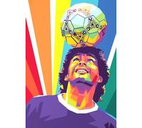 ZYHDK 1500 Pièces - Photos - Gifts - Coloré Puzzle - Football Player Maradonas Art Affiche - Jouets De Puzzle Anti-Stress pour Adultes,Xz205Wp