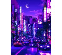 ZYHDK 1500 Pièces - Photos - Gifts - Coloré Puzzle - Japanese Streets Affiches - Family Fun Challenge Toys - Jeux De Réduction du Stress pour Adultes - Zy231Zk