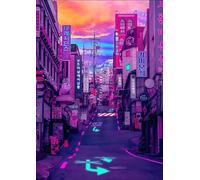 ZYHDK 1500 Pièces - Photos - Gifts - Coloré Puzzle - Japanese Streets Affiches - Family Fun Challenge Toys - Jeux De Réduction du Stress pour Adultes - Zy232Zk