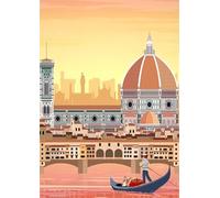 ZYHDK 1500 Pièces - Photos - Gifts - Colorful Puzzle - Florence Italy Travel Affiche - Jeux De Réduction du Stress en Famille - Alzheimer Toys for Adults - Kz215Dw