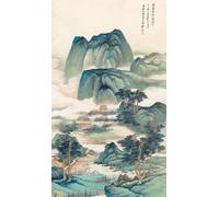 ZYHDK 1500 Pièces - Photos - Gifts - Irregular Puzzle - Chinese Landscape Retro Painting - Fjouets De Défi Difficiles Et Amusants pour La Famille - Décoration Murale - Xw243Zk
