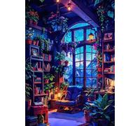 ZYHDK 1500 Pièces - Photos - Gifts - Puzzle Coloré - Art Illustrations of Study Room - Image du Jeu De Soulagement du Stress pour Adultes,Rh249Mo