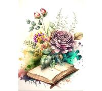 ZYHDK 1500 Pièces ，Puzzle Amusant Et Coloré ，Photos ，Gifts ，Watercolor Abstract Art Oil Painting ，Jeu De Mémoire Et De Cognition pour Les Personnes Âgées ，Décoration Murale,Rh408Mo