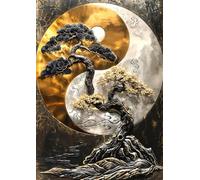 ZYHDK 1500 Pièces ，Puzzles Colorés ，Photos ，Gifts ，Tai Chi Abstract Art Oil Painting Affiche ，Jouets De Défi Difficiles Et Amusants pour Toute La Famille ，Décoration D'Intérieur,Rh475Mo