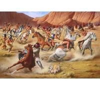 ZYHDK - 1500 Pièces Puzzles pour Adultes - Nativess India Art Painting - Famille Fun Challenge Games,Difficult 1500 Pièces pour Défi Adultes - Hd26Zt