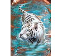 ZYHDK 2000 Pièces - Irregular Art Puzzle - Puzzle Difficile - Landscape White Tigerss Posters - Jeux De Réduction du Stress en Famille - Adults Puzzles Challenge Game - Hz48Zt