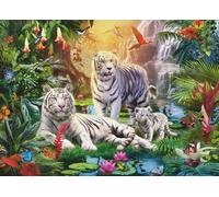 ZYHDK 2000 Pièces - Irregular Art Puzzle - Puzzle Difficile - Landscape White Tigerss Posters - Jeux De Réduction du Stress en Famille - Adults Puzzles Challenge Game - Hz49Zt