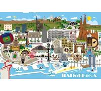ZYHDK - 2000 Pièces - Puzzles Colorés - Photos - Cadeaux - Barcelona Travel Affiche - Jouet De Décompression pour Adultess - Jeux De Mémoire Et De Cognition - JP113Aq