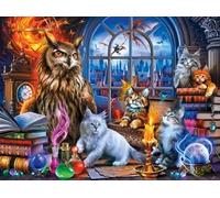 ZYHDK 2001 Pieces Puzzle - Colorful Affiche - Gifts - Abstract Picture of Cute Cats - for Jouets De Défi Difficiles pour La Famille - Décoration Murale,Qz142Ax