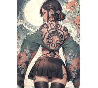 ZYHDK Colourful , Irregular Puzzle ,1500 Pièces ,Japanese TATTOOSs Affiche ,Jouets De Défi Personnalisés pour Adultes ,Jouets De Défi Amusants en Famille - Kz384Dw