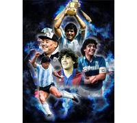 ZYHDK Puzzle 1500 pièces ，Irregular Puzzle ，Affiche ，Gifts ，Football Player Maradonas Art Photos ，Jouet De Décompression pour Adultess ，Jeux De Mémoire Et De Cognition,Qz189Ax