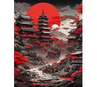 ZYHDK Puzzle 1500 Pièces, Irregularity Puzzle, Japanese Landscapes Imperials Palaces Oil Painting, Jouets Personnalisés pour Adultes Gifts, Dh169Sz