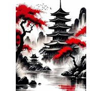 ZYHDK Puzzle 1500 Pièces, Irregularity Puzzle, Japanese Landscapes Imperials Palaces Oil Painting, Jouets Personnalisés pour Adultes Gifts, Dh172Sz