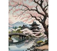 ZYHDK Puzzle 1500 Pièces, Irregularity Puzzle, Japanese Landscapes Imperials Palaces Oil Painting, Jouets Personnalisés pour Adultes Gifts, Dh168Sz