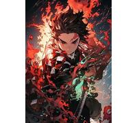 ZYHDK Puzzle 1500 Pièces - Puzzle Affiche - Gifts - Classic Japanese Animes Demons Tanjirou - Jeux Et Jouets Personnalisés pour Enfants Et Adultes - Xw224Zk