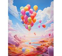 ZYHDK Puzzle 1500 Pièces, Puzzle Art, Colorful Balloons Affiche, Jeux Anti-Stress pour La Famille, Jouets De Défi pour Adultes Gifts, Wall Decor, Dh360Sz