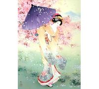 ZYHDK Puzzle De 1500 Pièces - Photos - Puzzle Coloré - Japanese Woman in Kimonos Vintage Oil Painting - Affiches De Jouets Amusants pour Adultes en Famille - Décoration D'Intérieur,Rh215Mo