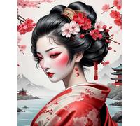 ZYHDK Puzzles 1500 Pièces, Art, Gifts, Japanese Landscapes Geishas Affiche, Challenge Toy for Adults Teenagers, Jeux De Réduction du Stress en Famille, Dh147Sz
