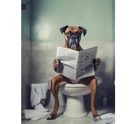 ZYHDK Puzzles 1500 Pièces, Funny Dog Reading Newspapers Affiche, Jeux De Mémoire pour Adultes, Jouets Anti-Stress pour La Famille Gifts, Dh259Sz