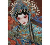 ZYHDK Puzzles 1500 Pièces, Lrregular Puzzle, Chinese Pekings Operas Affiche, for Adults Jouets Éducatifs Familiaux Gifts, Alzheimer Games, Dh392Sz